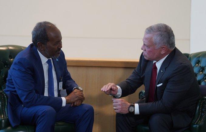 الملك يلتقي رؤساء الصومال وكازاخستان وغينيا بيساو