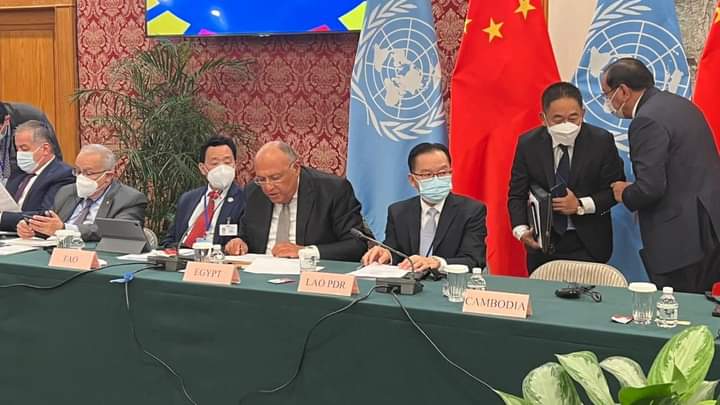 وزير الخارجية المصري يُشارك في الاجتماع الوزاري لمجموعة أصدقاء مبادرة التنمية العالمية