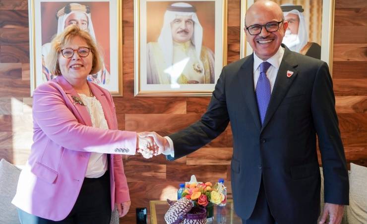 وزير الخارجية البحريني يلتقي وكيل وزارة الخارجية الأمريكية لشؤون الشرق الأدنى