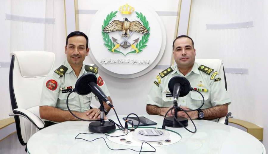 إذاعة الجيش العربي تستضيف المقدم الركن يوسف القرامسه