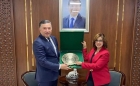 السفيرة المصرية فى طشقند تلتقى مع وزير الصحة الأوزبكى