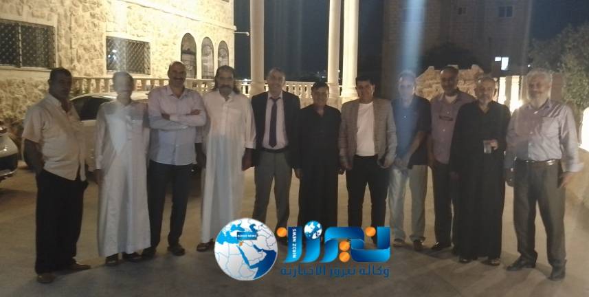 أعضاء ملتقى صناع الخير يزورون زميلهم سليمان العزبات للاطمئنان على صحته