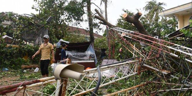 تضرر آلاف الأشخاص جراء إعصار نورو في لاوس