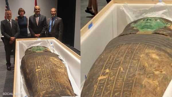 مصر تسترد تابوتا فرعونيا من الولايات المتحدة