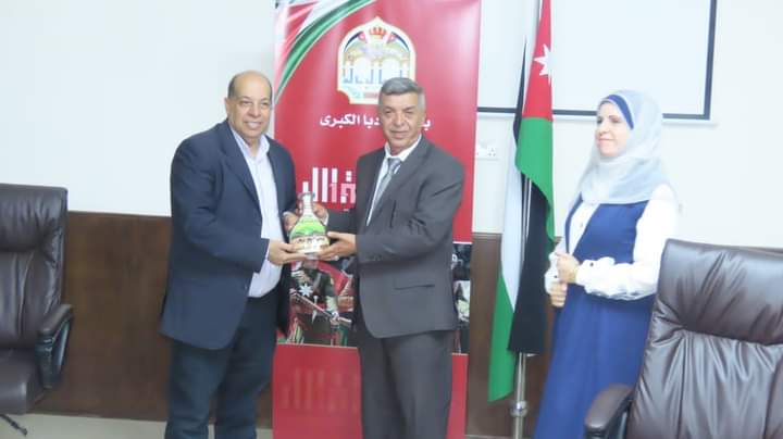 بلدية مادبا الكبرى تستقبل رئيس واعضاءجمعية السلم المجتمعي