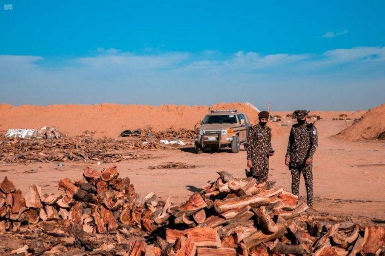 27 متاجراً في الحطب المحلي بقبضة الأمن في السعودية