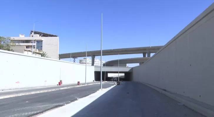 الحكومة تعلن نسبة إنجاز العمل في تقاطع الإرسال