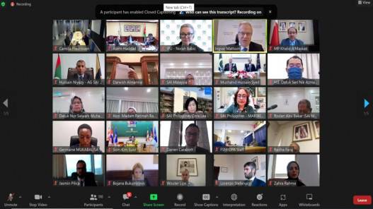 رئيس ديوان المحاسبة يشارك بفعالية افتراضية حول البرلمانات والأجهزة العليا للرقابة