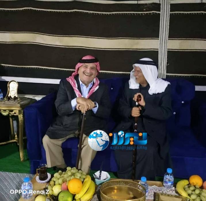 الأمير الحسن في ضيافة الشيخ صالح عفاش الجازي