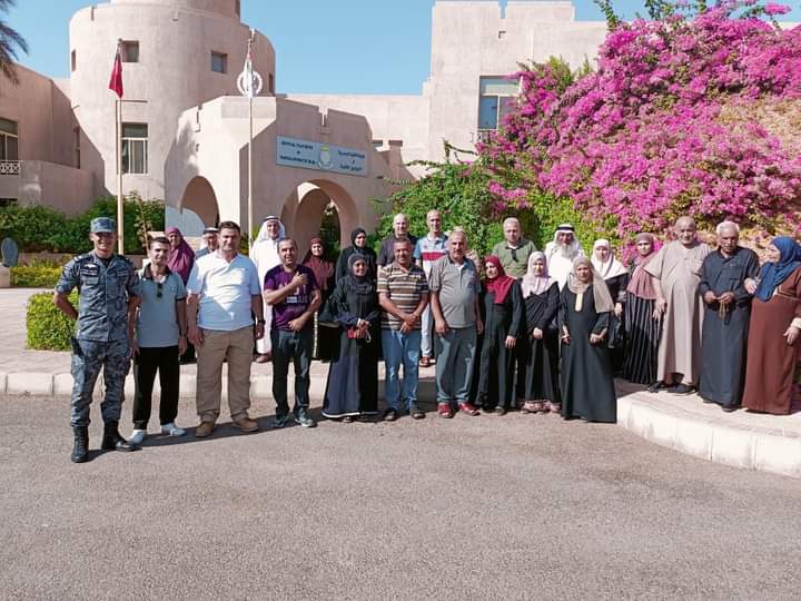 رحلة ترفيهية عائلية لمصابين عسكريين من إقليم الشمال إلى وداي رم والعقبة