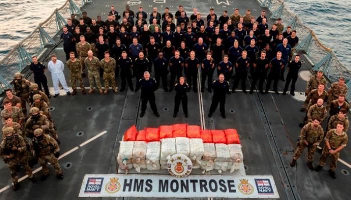 ضبط مخدرات بـ15 مليون جنيه استرليني في بحر العرب