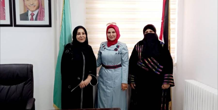 مديرة مركز تنمية وخدمة المجتمع بجامعة آل البيت تستقبل رئيسة الاتحاد النسائي الاردني الدكتورة ميسون تليلان