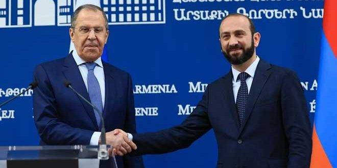 لافروف ونظيره الأرميني يبحثان سبل تحقيق الاستقرار جنوب القوقاز