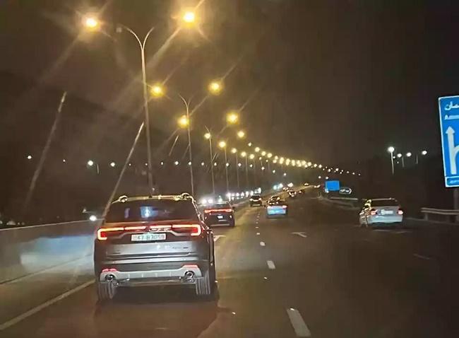 إعادة انارة من طريق المطار بالكامل