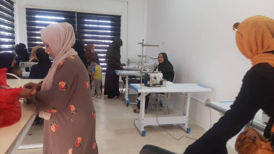 اختتام خياطة وتطريز  في مركز شابات ناعور النموذجي