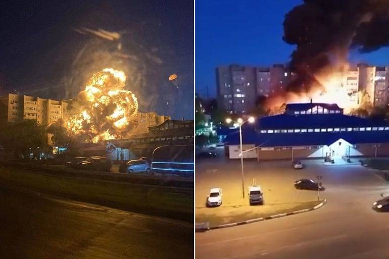 تحطُّم طائرة عسكرية روسية فوق منطقة سكنية جنوب البلاد