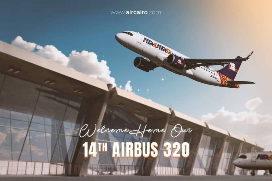 ايركايرو تعلن عن انضمام الطائرة ال ١٤ من طراز ايرباص 320 إلى أسطولها