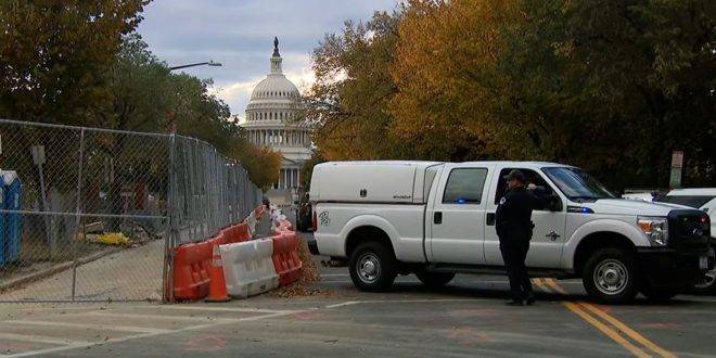 الشرطة الأميركية تعتقل شخصاً بحوزته أسلحة في محيط الكونغرس