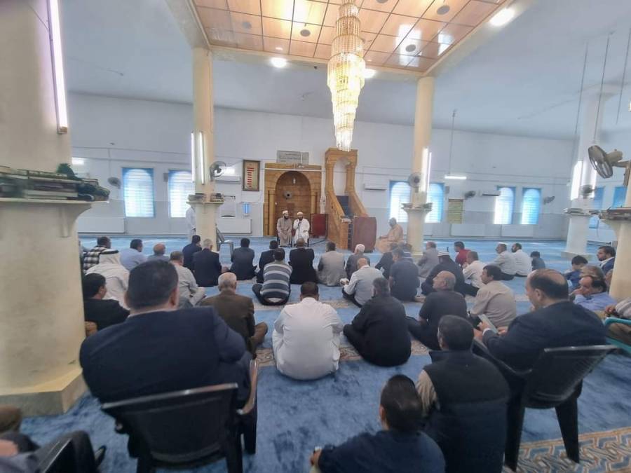 حفل ديني في مسجد عبين الكبير بمناسبة ذكرى المولد النبوي الشريف...صور 