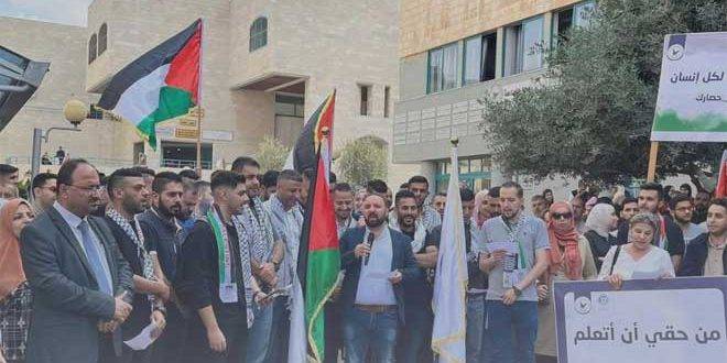 وقفتان في أريحا ونابلس تنديداً بانتهاكات الاحتلال ضد الأسرى