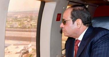 السيسي يتفقد سير الأعمال الإنشائية بالعاصمة الإدارية الجديدة في مصر