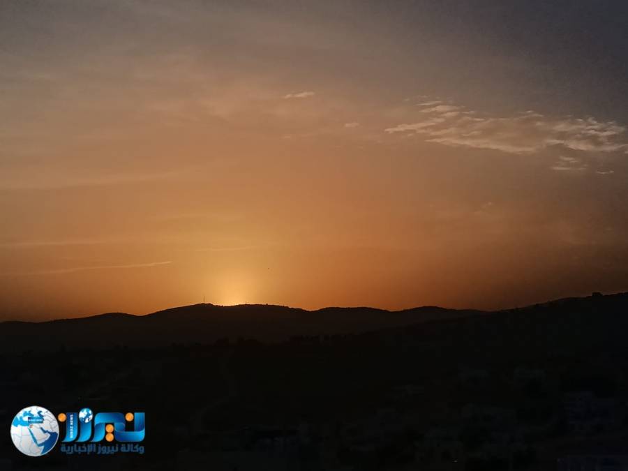 شاهد بالصور كسوف الشمس من محافظة جرش.....