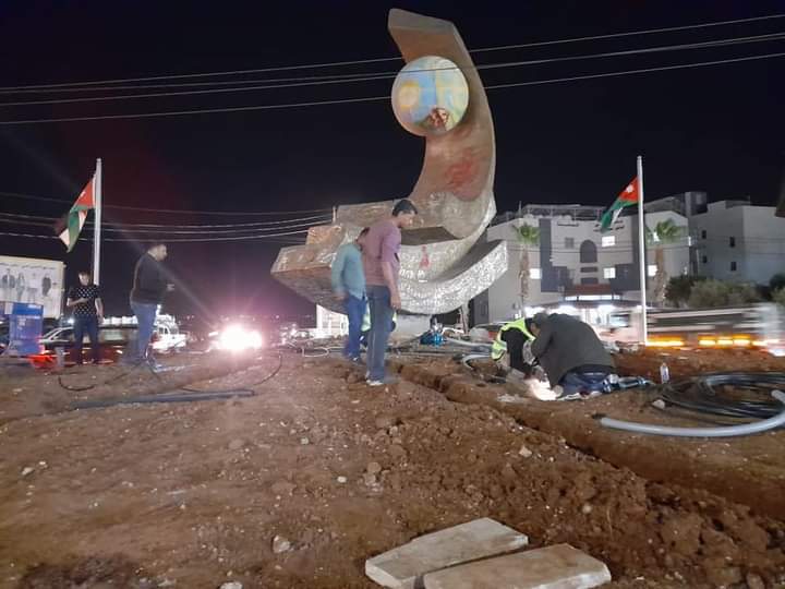 البدء بإعادة تأهيل ميدان الملك عبدالله الثاني في مادبا