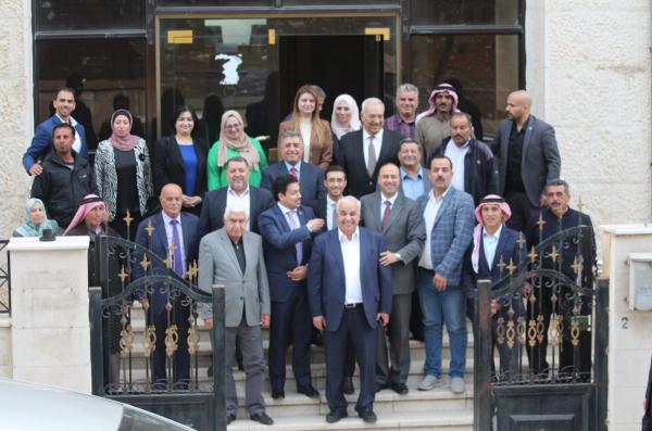 أعضاء حزب الميثاق الوطني في محافظة الطفيلة ينتخبون ممثليهم في المجلس المركزي