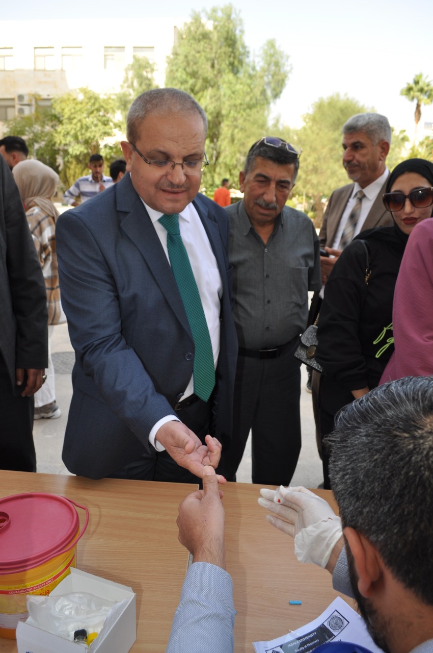 حملة للتبرع بالدم في جامعة جدارا