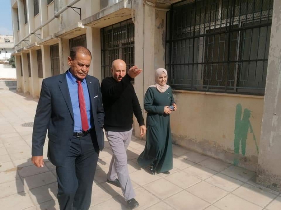 الملكاوي يتفقد أعمال الصيانة وسير العملية التعليمية في تربية عجلون
