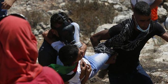 إصابة 4 فلسطينيين جراء اعتداء مستوطنين عليهم شمال شرق الخليل