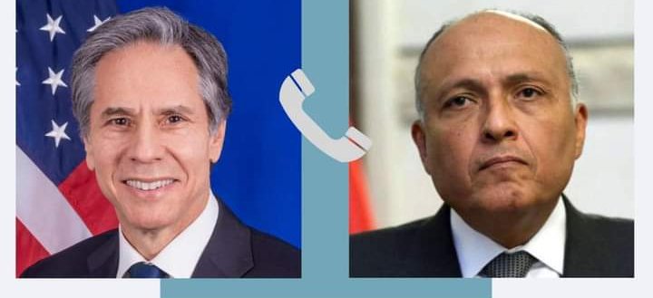 وزير الخارجية المصري يتلقى اتصالاً هاتفياً من نظيره الأمريكي