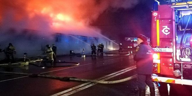 مصرع 13 شخصاً على الأقل جراء حريق بمطعم وسط روسيا