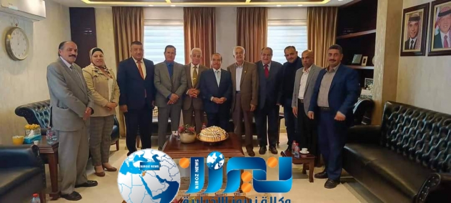 لجنة الكرامة للمحاربين القدامى برئاسة الفريق الطيب تزور العقيد الجغبير لتهنئته بفوزه بانتخابات غرفة صناعة عمان والاردن