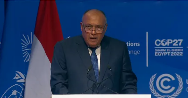 شكري: مصر لن تدخر جهدا لمواجهة تغير المناخ