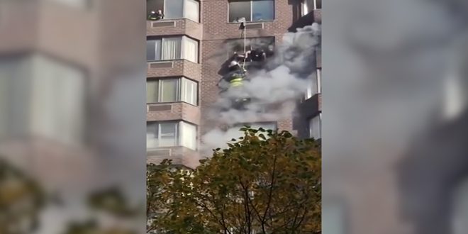 إصابة 38 شخصاً بجروح جراء حريق في نيويورك