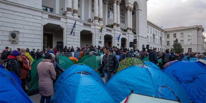 تجدد المظاهرات المطالبة برحيل الحكومة في مولدوفا