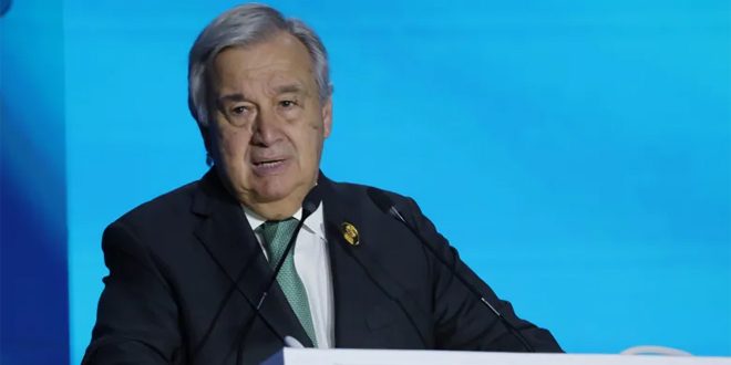 غوتيريش: على العالم التضامن في مجال المناخ أو مواجهة الانتحار الجماعي