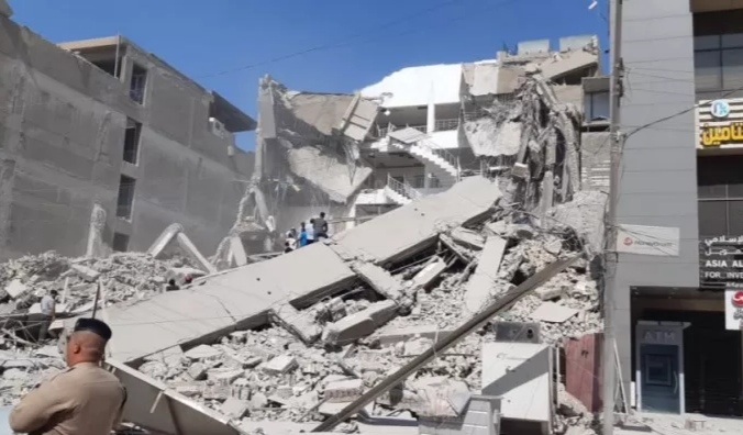 10 مفقودين جراء إنهيار بناية في العراق