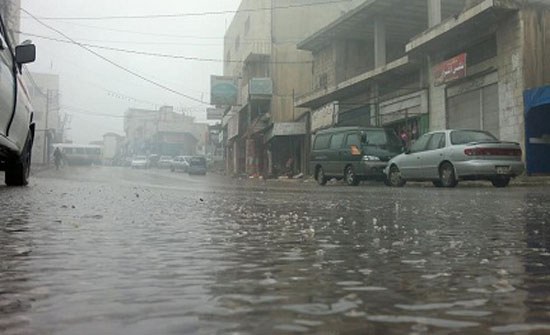 السلط تسجل أعلى هطول مطري الثلاثاء