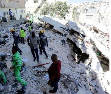 خبير ينفي للمحكمة تسبب التربة بانهيار عمارة اللويبدة