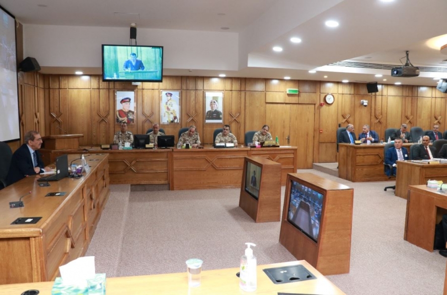 محاضرة عن الموازنة العامة للحكومة واقتصاديات الأمن الاجتماعي في كلية الدفاع الوطني الملكية الأردنية