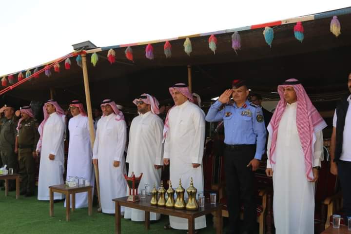 زيارة الوفد السعودي لقيادة مجموعة مراسم الامن العاموحدة الهجانة _صور