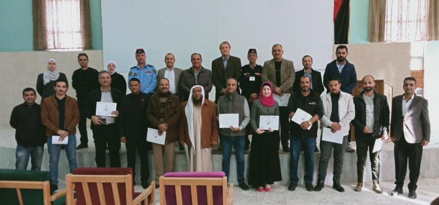 تخريج دورة إجراء التخطيط الفوري وبناء فريق الأزمات في المفرق
