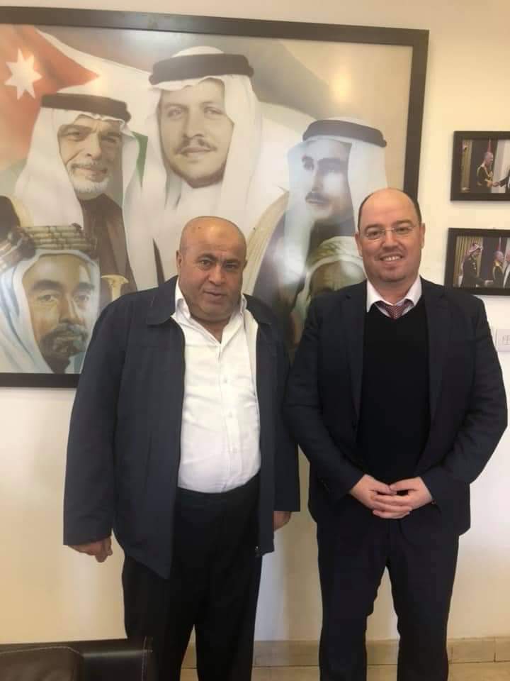 النائب عطيه يؤازر المهندس هيثم الرواجبه أثناء خوضه انتخابات غرفة تجارة الأردن