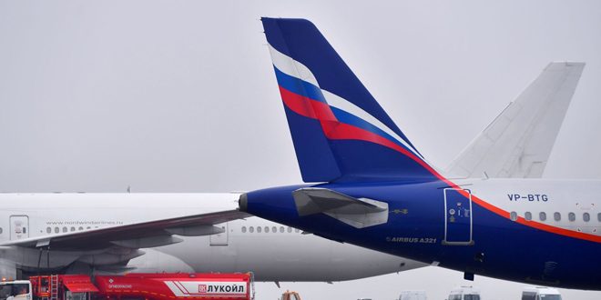 تمديد حظر الطيران جنوب ووسط روسيا حتى الـ 21 من الشهر الجاري