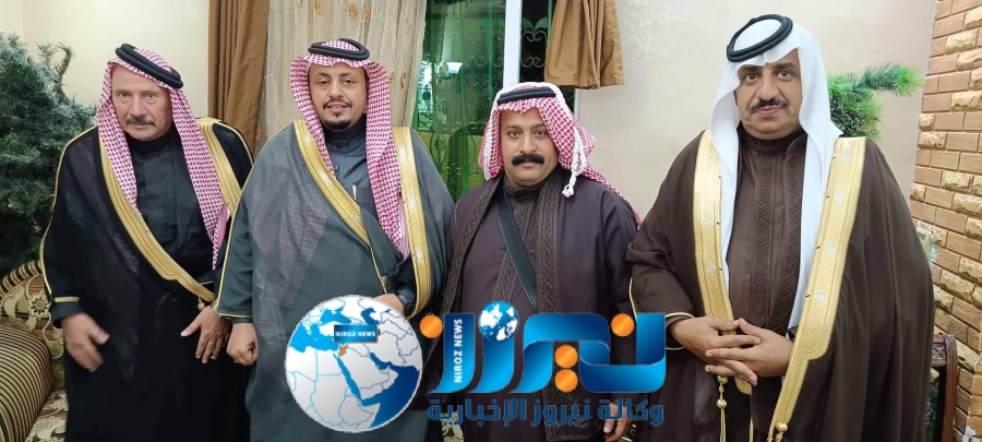 الشيخ رافت الرواشدة يقيم مأدبة عشاء على شرف  امير قبيلة  الموالي في سوريا ...صور