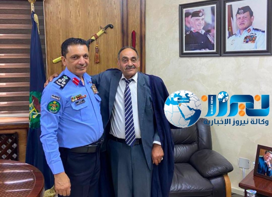 الحاج عبد المهدي الدحادحه يزور قائد أمن إقليم الشمال العميد الدكتور تامر المعايطة