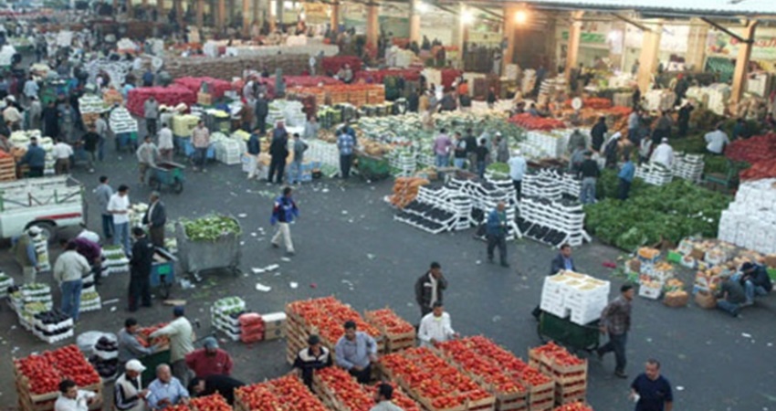 2959 طن خضار وفواكه وورقيات وردت السوق المركزي الاثنين