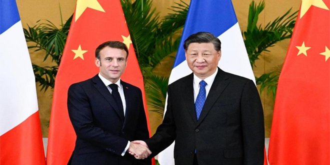 شي: الصين وفرنسا قوتان مهمتان وعليهما العمل على إرساء الاستقرار